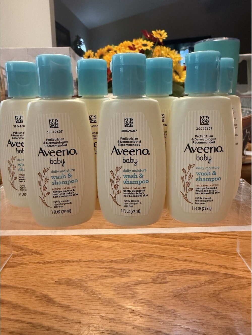 7 x 1 Ounces AVeeno Baby Daily Moisture Wash And Shampoo